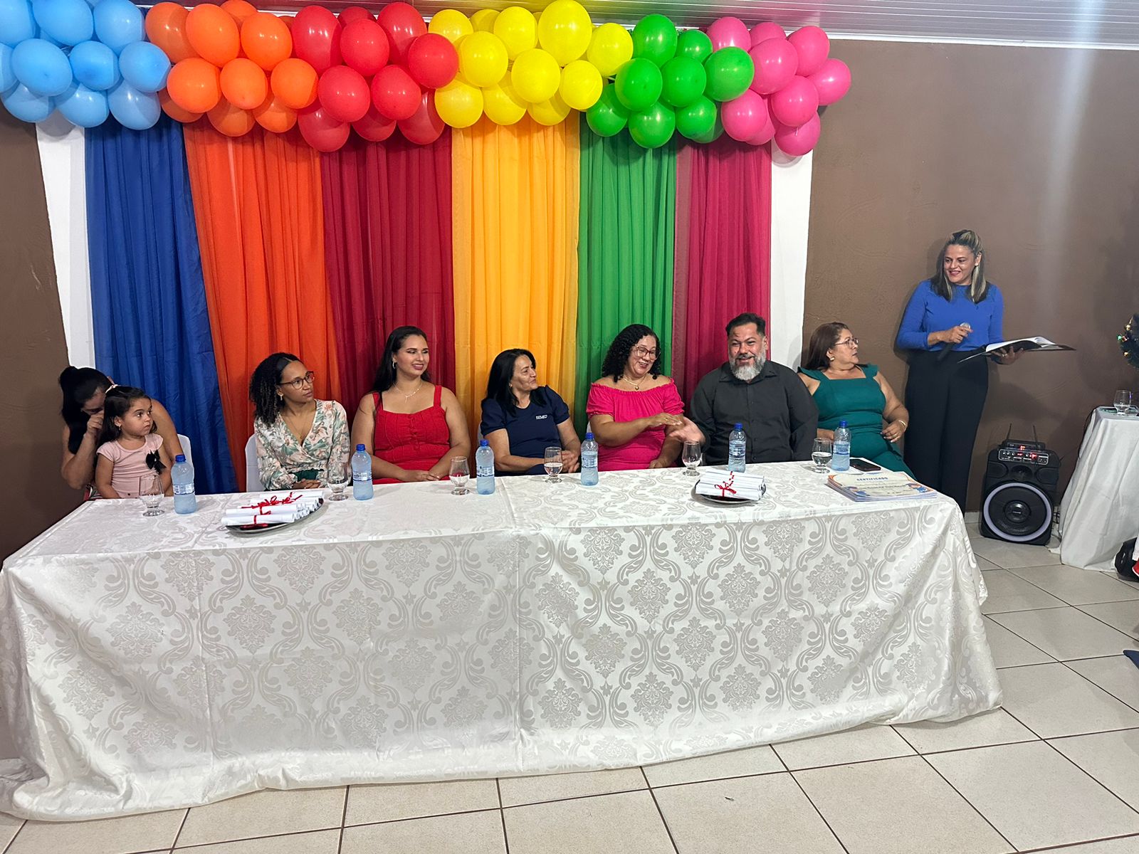 Presidente da Câmara Municipal participou da formatura dos alunos da Escola Sandra Malheiros