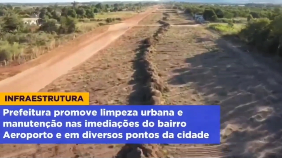 Prefeitura de Rosário Oeste intensificam serviço de limpeza e manutenção de ruas do Bairro Aeroporto e em diversos pontos da cidade