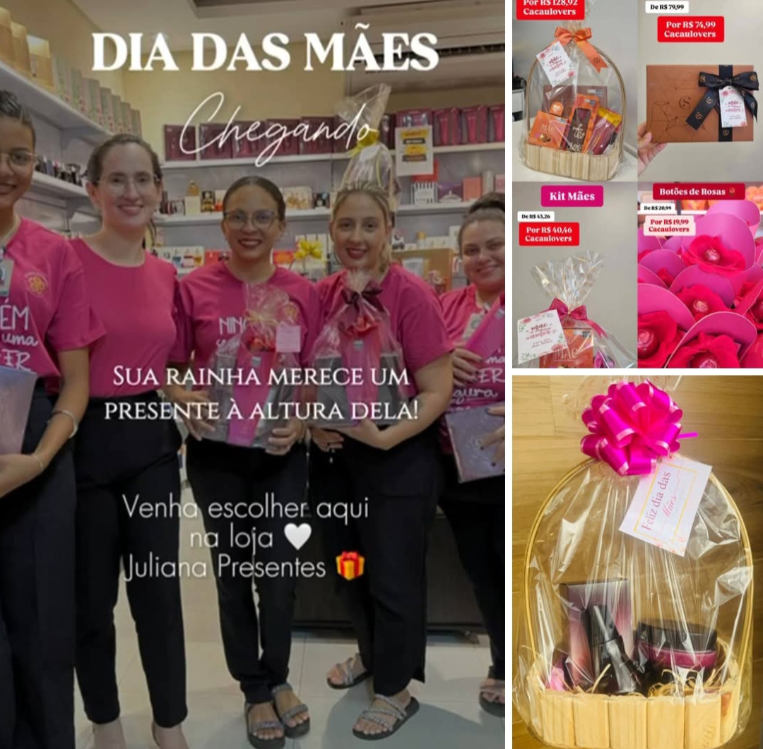 Dicas do RN: O presente perfeito para o Dia das Mães? Está em Juliana Presentes e Cacau Show!