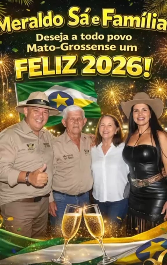 Meraldo Sá deseja a todo povo mato-grossense um feliz 2026