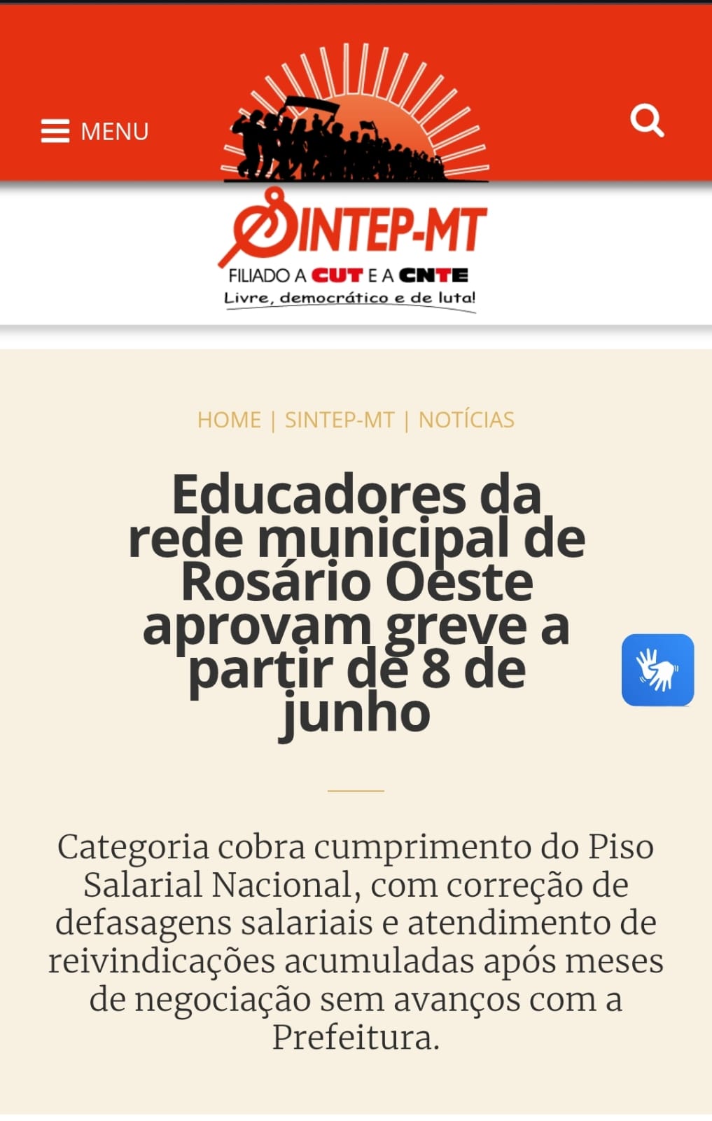 Servidores da educação de Rosário Oeste decidem entrar em greve após sucessivas tentativas de diálogo com a gestão e serem ignorados pelo prefeito Mariano Balabam