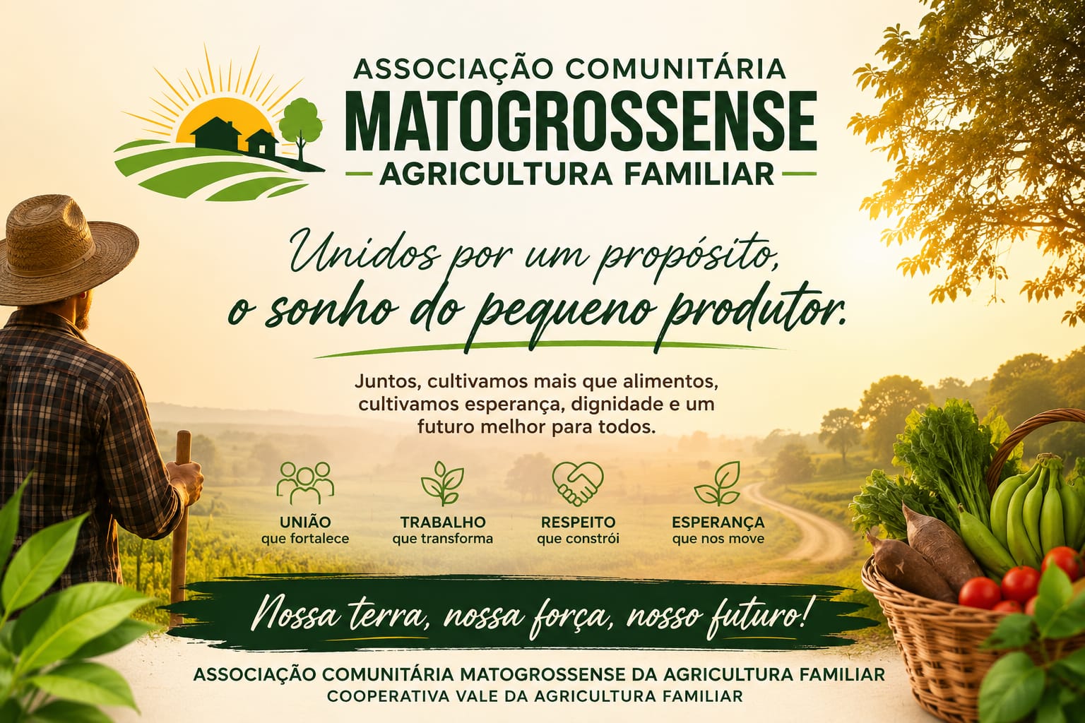 Associação Comunitária Matogrossense da Agricultura Familiar publica Nota Pública de Agradecimento e reconhece o apoio recebido pelas famílias do Projeto Vale Fonte de Luz