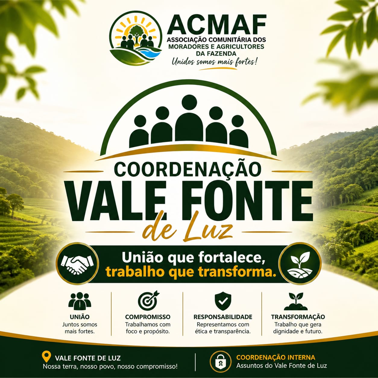 Fonte de Luz avança no diálogo com a Prefeitura de Rosário Oeste por regularização fundiária e melhorias para as famílias